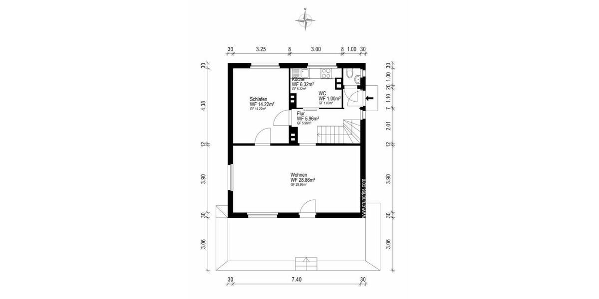 Einfamilienhaus Kleinmachnow - 4 Zimmer, 98 m&sup2;, 880.000&euro; | Angebot:26894119