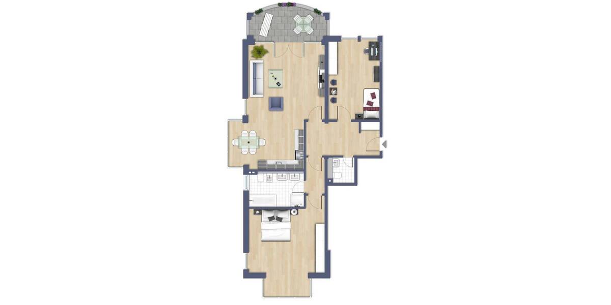 Etagenwohnung Berlin Hermsdorf - 3 Zimmer, 113 m&sup2;, 1.675&euro; | Angebot:26334741