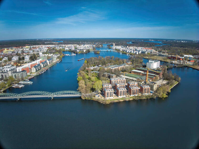 Ihr Büro direkt am Wasser: Effiziente Büroflächen in Neubau-Quartier auf Eiswerder+ TOP-Ausstattung