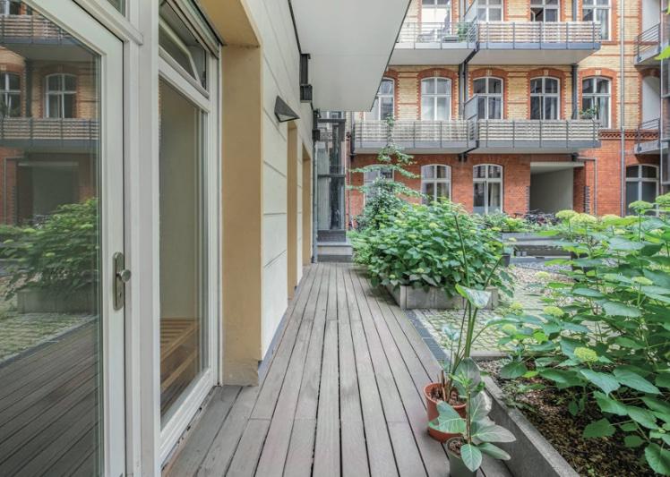Erdgeschoßwohnung Berlin Friedrichshain-Kreuzberg - 1 Zimmer, 49 m&sup2;, 1.100&euro; | Angebot:26492148