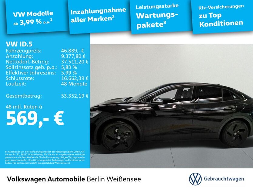 VW ID.5 9.744 km 46.889 € Berlin 13088