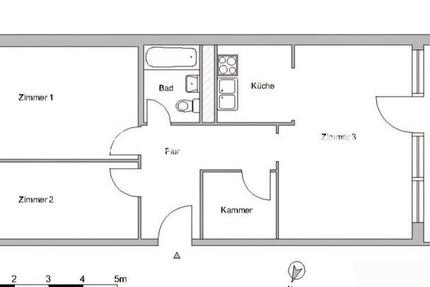 Wohnung Berlin Mitte - 3 Zimmer, 79 m&sup2;, 680&euro; | Angebot:26728226