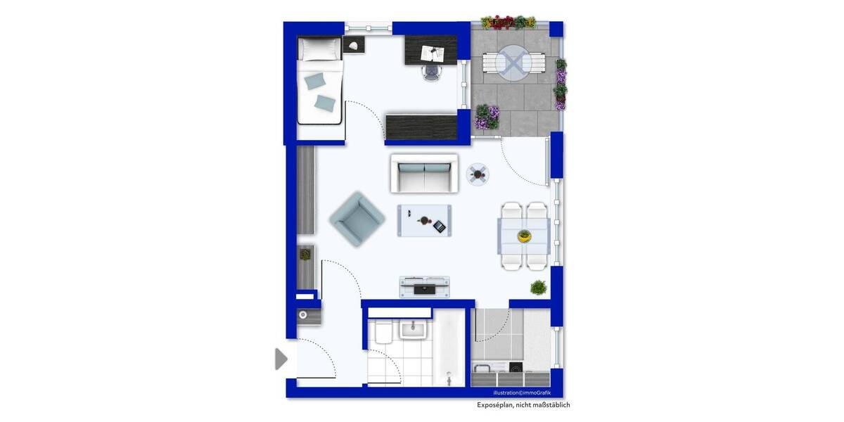 Etagenwohnung Nuthetal Bergholz-Rehbrücke - 2 Zimmer, 41 m&sup2;, 170.000&euro; | Angebot:26644145