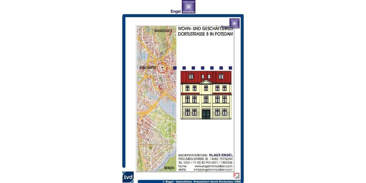 Wohnung zum Mieten in Potsdam 2.445 € 162 m² 4 zimmer