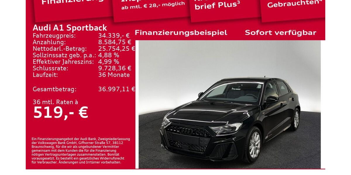 Audi A1 6.001 km 34.300 &euro; Berlin 12489
