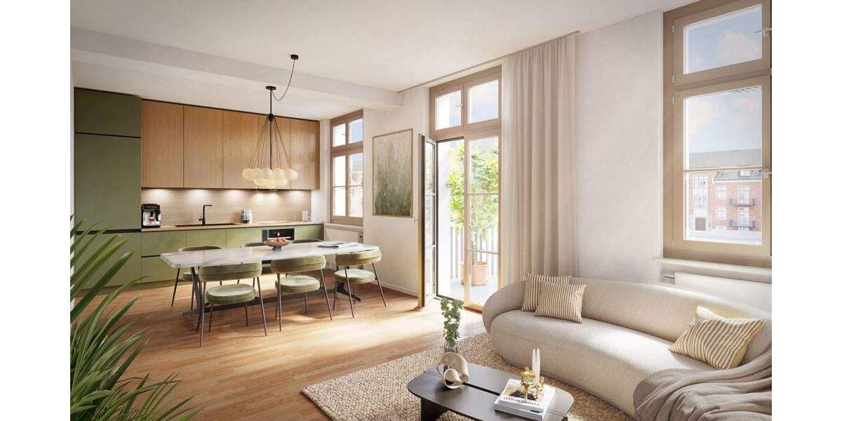 Etagenwohnung Potsdam Krampnitz - 2 Zimmer, 57 m&sup2;, 473.000&euro; | Angebot:25756118