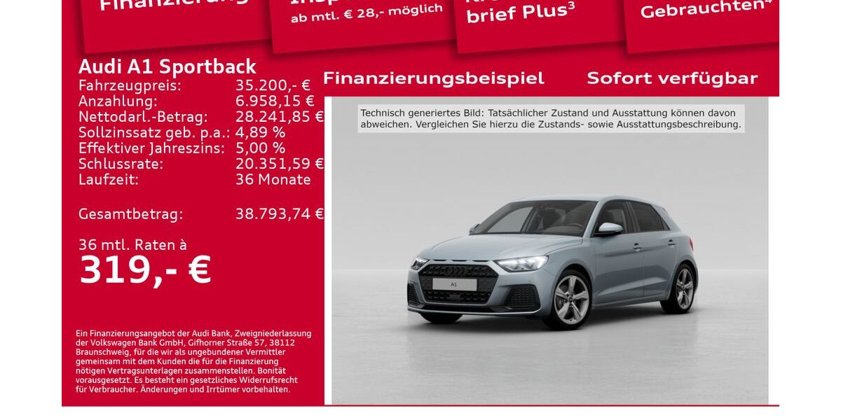 Audi A1 6.001 km 35.200 &euro; Berlin 12489