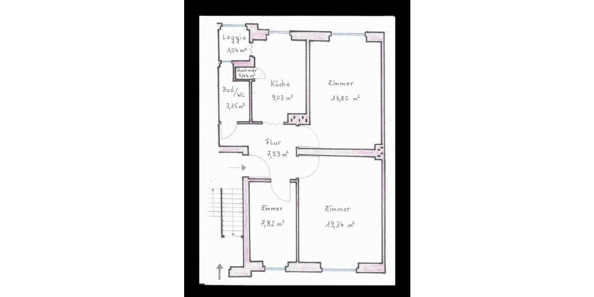 Erdgeschoßwohnung Berlin Neukölln - 3 Zimmer, 65 m&sup2;, 419.000&euro; | Angebot:26220925