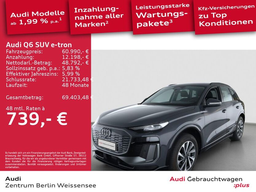 Audi Q6 e-tron 18.070 km 60.990 € Berlin 13088