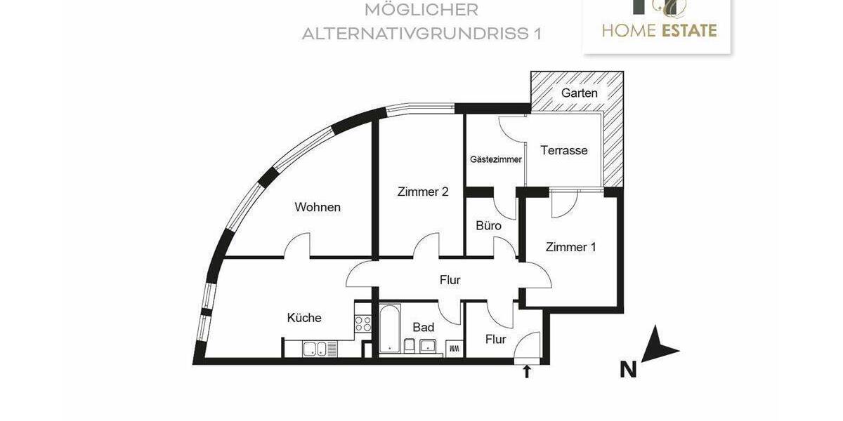 Terrassenwohnung Teltow Ruhlsdorf - 4 Zimmer, 90 m&sup2;, 320.000&euro; | Angebot:26644454