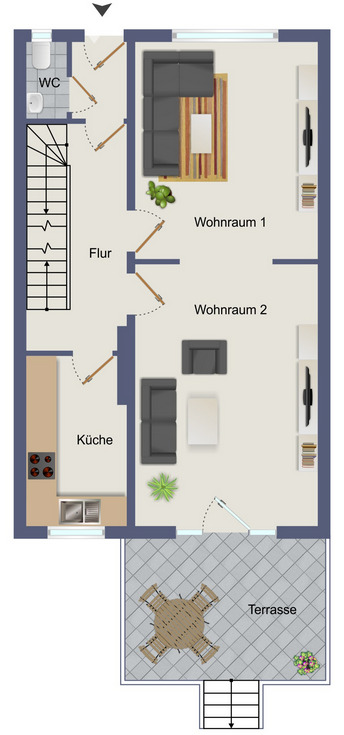 PROVISIONSFREI für Käufer*in: Reihenmittelhaus in Süd-Ruhiglage Zehlendorf . 233 m² Wohn-Nutzfläche