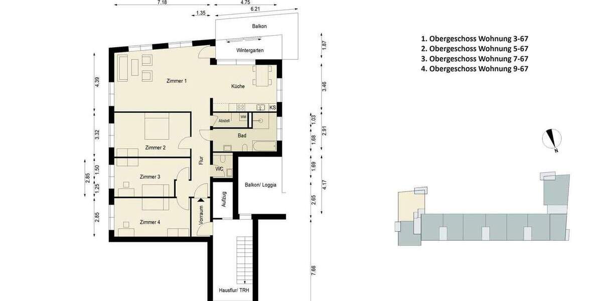 Etagenwohnung Berlin Friedrichshain - 4 Zimmer, 132 m&sup2;, 899.000&euro; | Angebot:25770385
