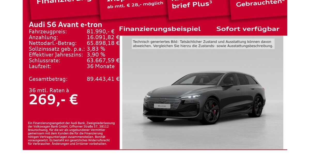 Audi S6 e-tron 17.000 km 80.990 &euro; Berlin 12489