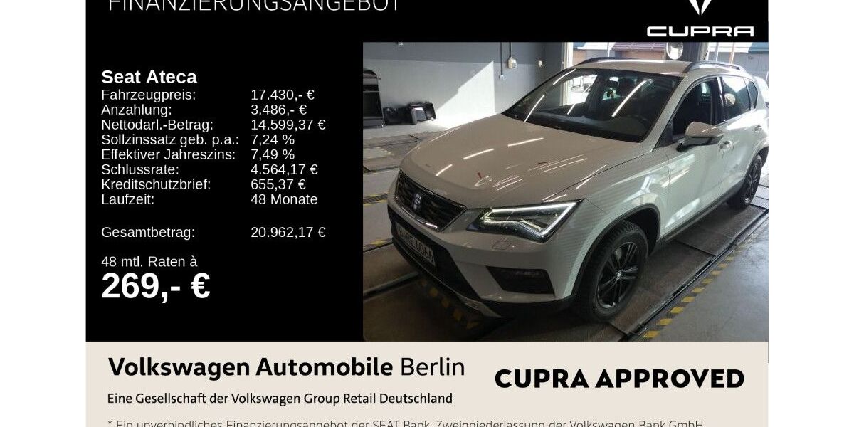 Seat Ateca 94.090 km 17.113 &euro; Berlin 13089