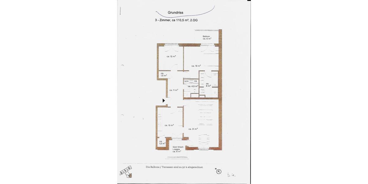 Etagenwohnung Berlin Mitte - 3 Zimmer, 110 m&sup2;, 639.000&euro; | Angebot:25971176