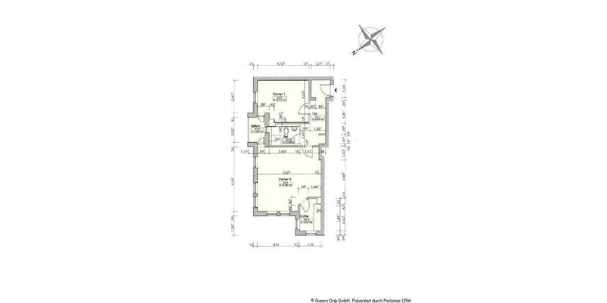 SANIERUNGSBEDÜRFTIG, ABER VOLLER POTENZIAL! BEZUGSFREIE-2 ZIMMERWOHNUNG - MIT VIEL LICHT 2 zimmer