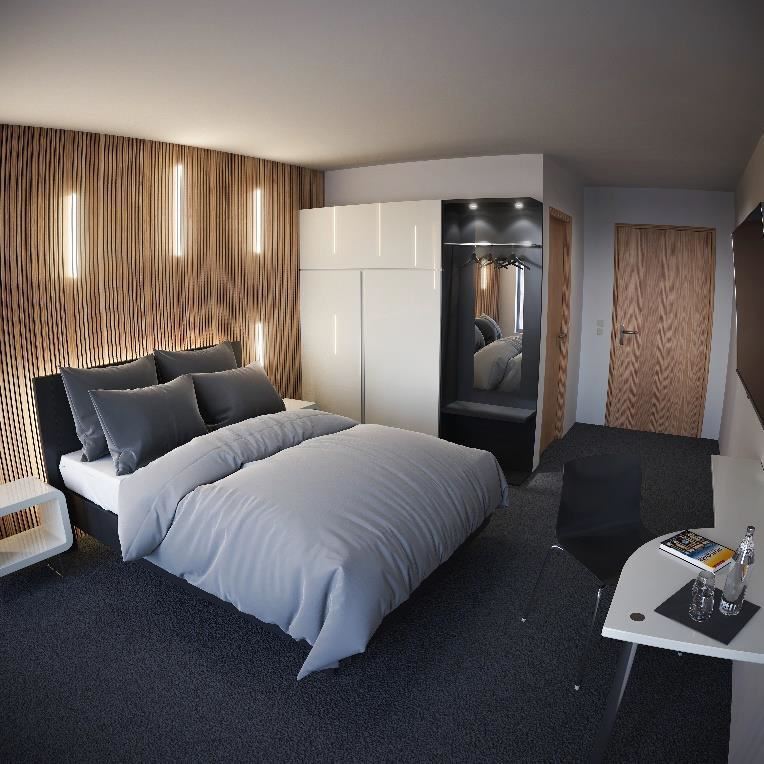 Projektiertes Hotel, mit oder ohne Betreiber am Park Sanssouci zimmer