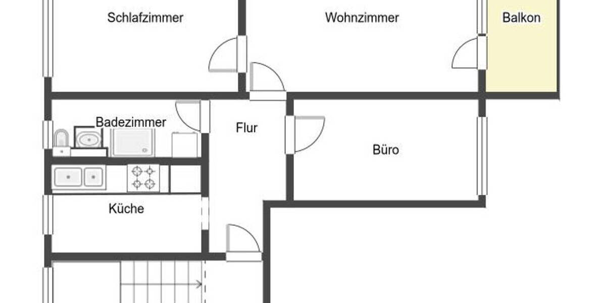 Etagenwohnung Potsdam Waldstadt I - 2 Zimmer, 62 m&sup2;, 259.000&euro; | Angebot:26868838