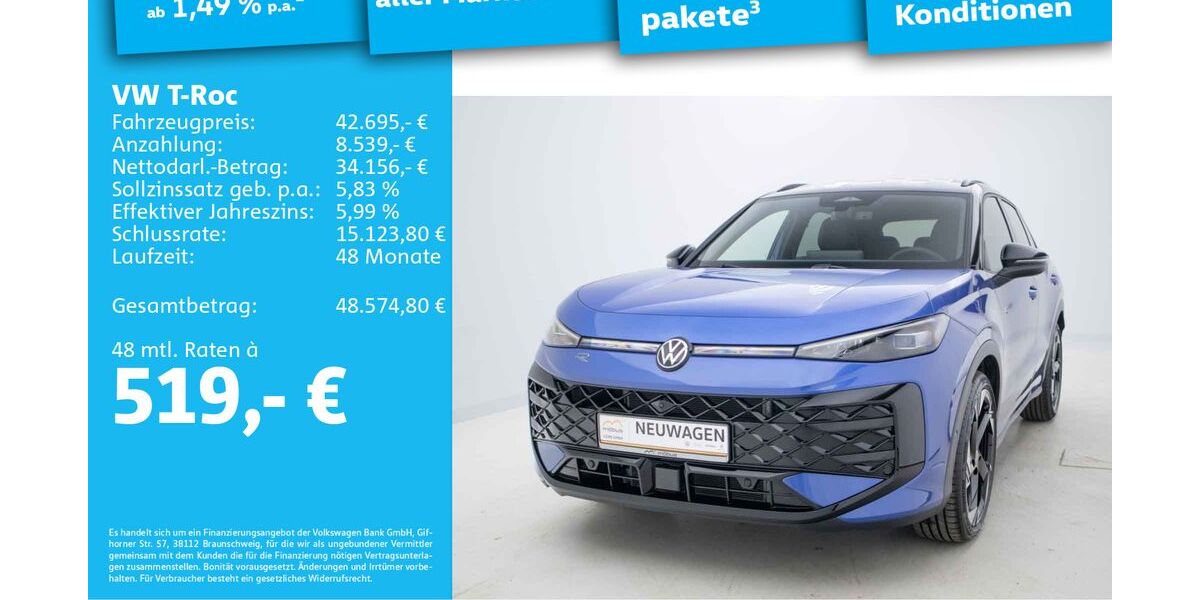 VW T-Roc 5.000 km 42.289 &euro; Berlin 13088