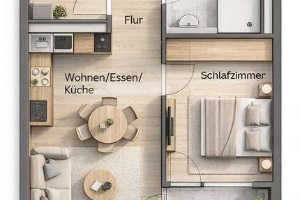 Wohnung Potsdam - 2 Zimmer, 48 m&sup2;, 284.900&euro; | Angebot:25628045