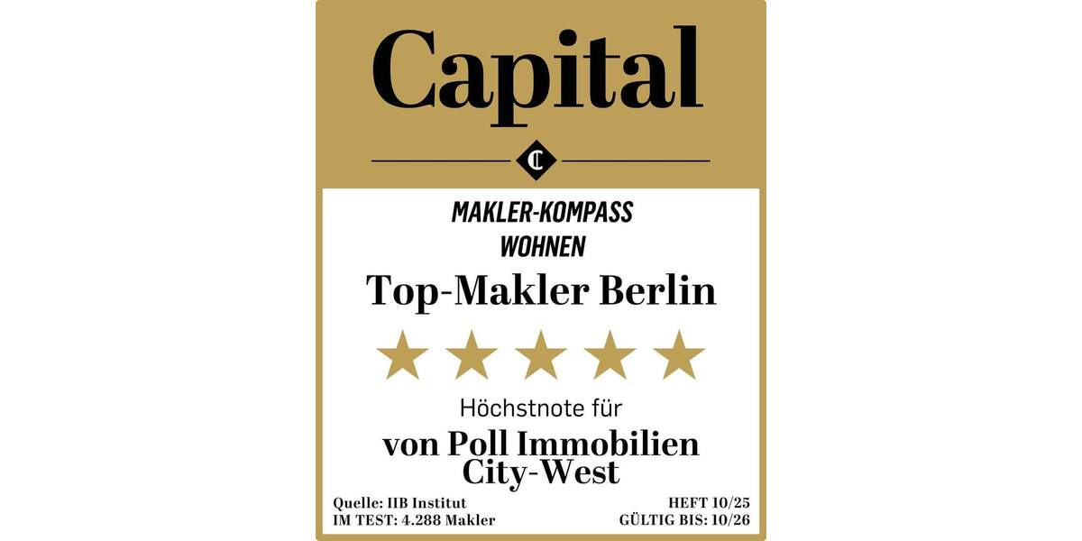 Etagenwohnung Berlin Charlottenburg - 2 Zimmer, 75 m&sup2;, 519.000&euro; | Angebot:25670345