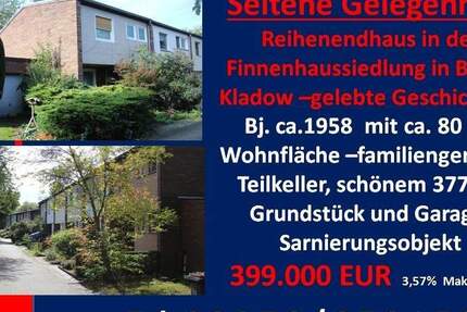 Selten - Finnenhaussiedlung in Berlin Kladow Reihenendhaus -gelebte Geschichte 4 zimmer