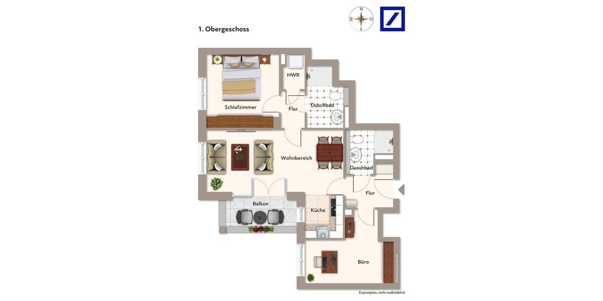 Etagenwohnung Potsdam Bornstedter Feld - 3 Zimmer, 71 m&sup2;, 549.000&euro; | Angebot:26118119