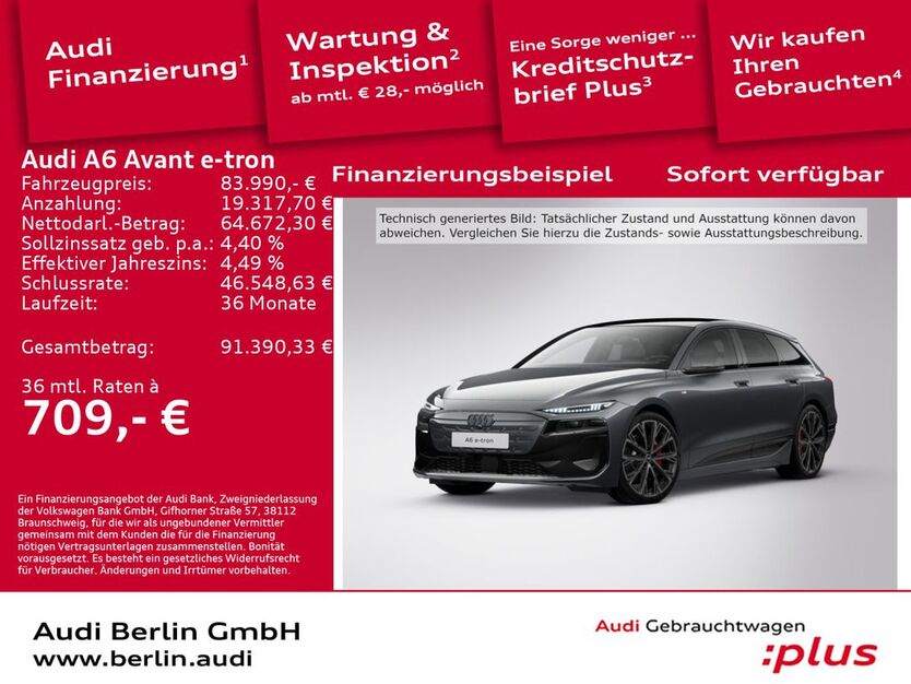 Audi A6 e-tron 11.600 km 83.990 € Berlin 12489