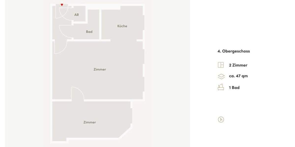 Etagenwohnung Berlin Kreuzberg Kreuzberg - 2 Zimmer, 47 m&sup2;, 335.000&euro; | Angebot:25710085