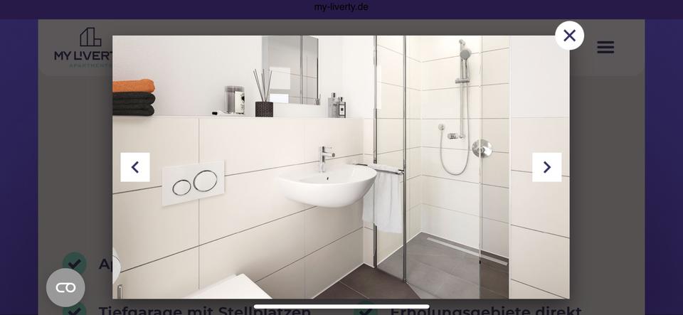 Etagenwohnung Potsdam - 1 Zimmer, 22 m&sup2;, 640&euro; | Angebot:26284405