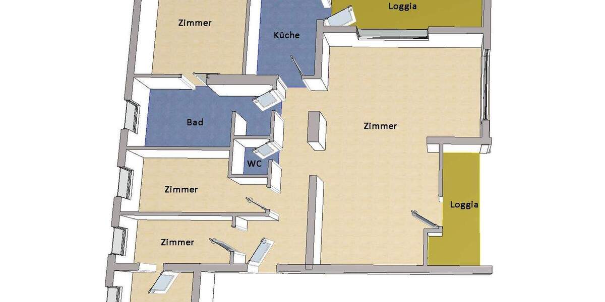 Etagenwohnung Berlin Lankwitz - 4 Zimmer, 119 m&sup2;, 499.000&euro; | Angebot:25665202