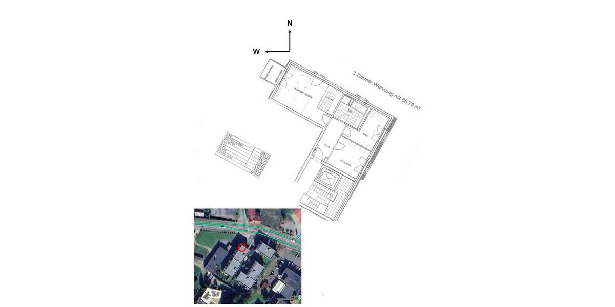 Etagenwohnung Werder Werder (Havel) - 3 Zimmer, 69 m&sup2;, 360.000&euro; | Angebot:26120777