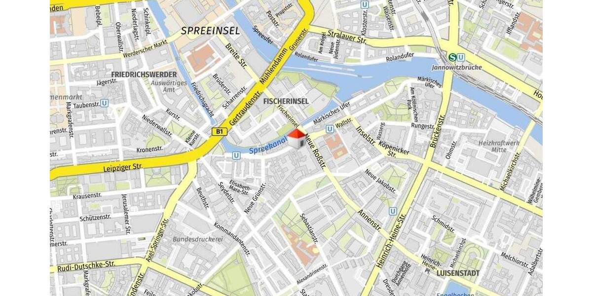 Etagenwohnung Berlin Mitte Mitte - 2 Zimmer, 73 m&sup2;, 1.600&euro; | Angebot:25291567