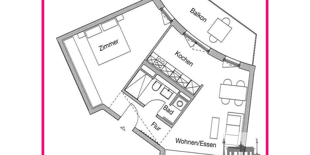 Etagenwohnung Berlin Spandau - 2 Zimmer, 64 m&sup2;, 1.260&euro; | Angebot:24533167