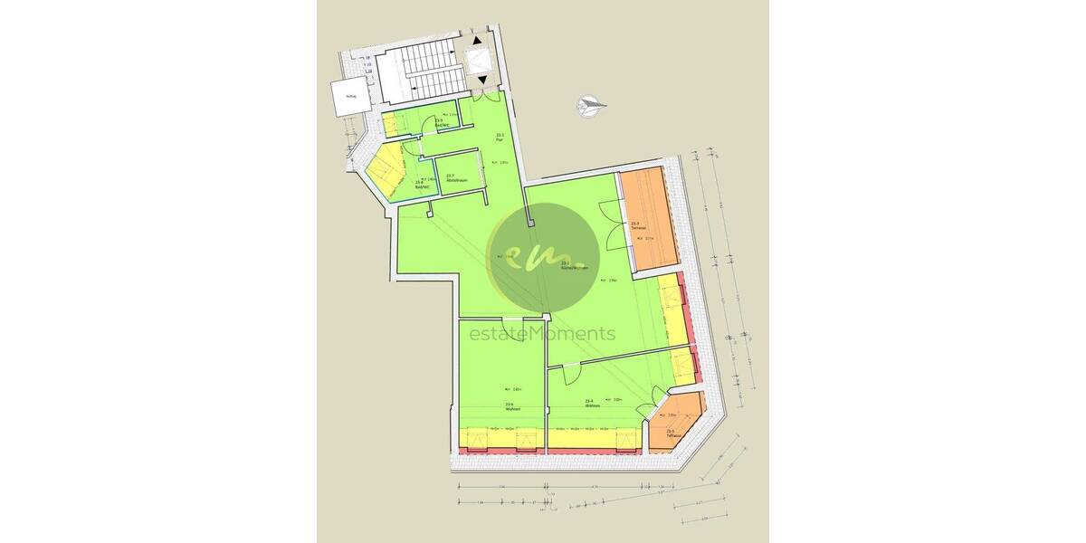 Etagenwohnung Berlin Moabit - 3 Zimmer, 131 m&sup2;, 948.000&euro; | Angebot:25668425