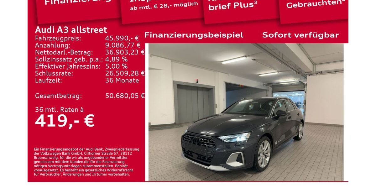 Audi A3 6.001 km 45.300 &euro; Berlin 12489