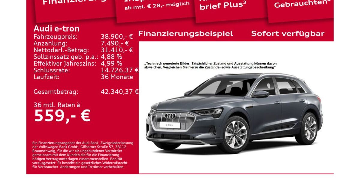 Audi e-tron 61.900 km 38.900 &euro; Berlin 10587