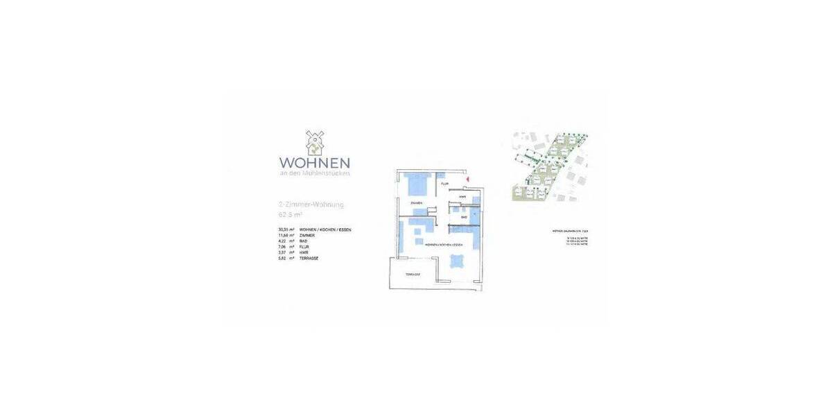 Etagenwohnung Nauen - 2 Zimmer, 62 m&sup2;, 816&euro; | Angebot:26804620