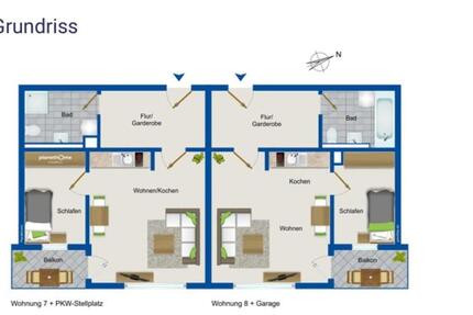 Wohnung Beelitz - 3 Zimmer, 76 m&sup2;, 204.000&euro; | Angebot:24819585