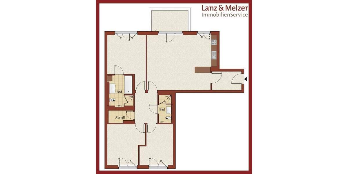 Etagenwohnung Berlin Mitte - 4 Zimmer, 107 m&sup2;, 2.400&euro; | Angebot:24727218