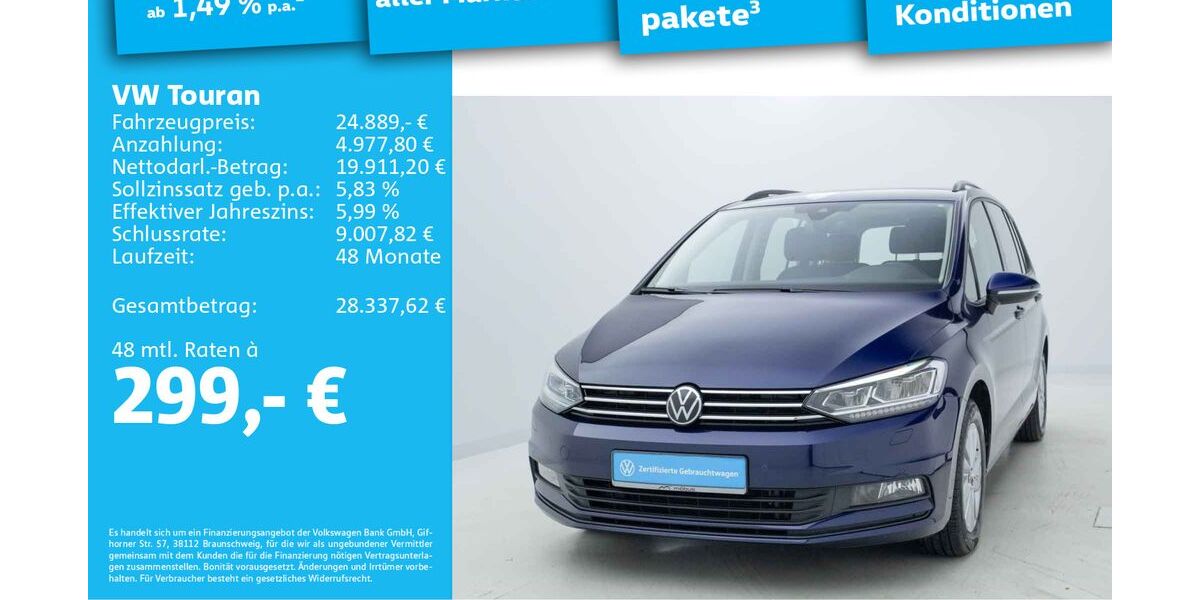 VW Touran 74.227 km 22.489 &euro; Berlin 13088