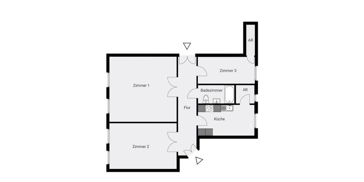 Etagenwohnung Berlin Kreuzberg - 3 Zimmer, 90 m&sup2;, 539.000&euro; | Angebot:26887787