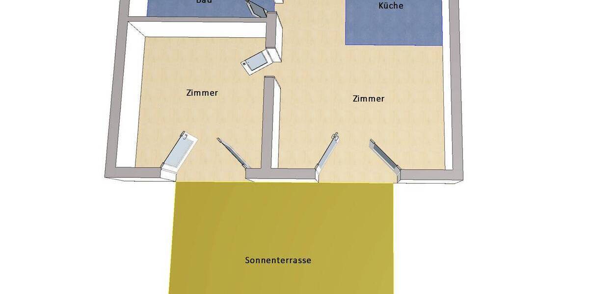 Etagenwohnung Berlin Mitte - 2 Zimmer, 55 m&sup2;, 429.000&euro; | Angebot:26358449
