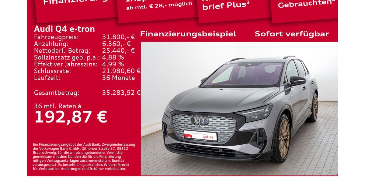 Audi Q4 e-tron 76.450 km 31.800 € Berlin 12489