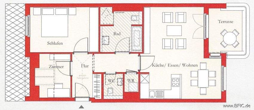 Etagenwohnung Berlin Mitte Mitte - 2 Zimmer, 73 m&sup2;, 1.600&euro; | Angebot:25291567