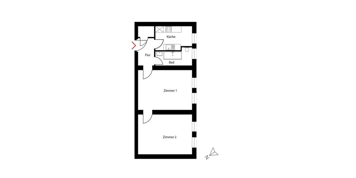 Etagenwohnung Berlin Friedrichshain - 2 Zimmer, 61 m&sup2;, 425.000&euro; | Angebot:26876625
