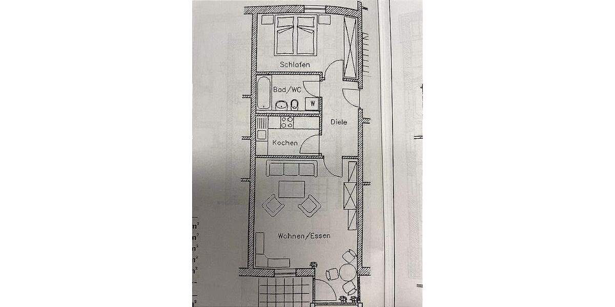 Etagenwohnung Wustermark - 2 Zimmer, 60 m&sup2;, 680&euro; | Angebot:24969141