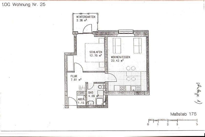 Etagenwohnung Potsdam / Bornstedt Bornstedt - 2 Zimmer, 51 m&sup2;, 209.000&euro; | Angebot:25692985