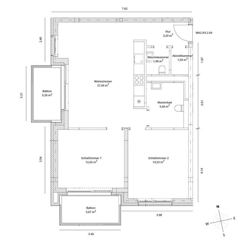 3 Zimmer mit Balkon - HAVELUFER Quartier