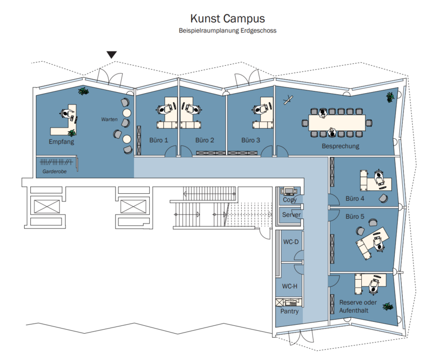 Büro in Berlin 11.054,49 € 381.29 m² zimmer